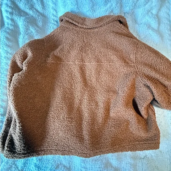 Lane Bryant Sherpa Jacket in Rust - Picture 2 of 5